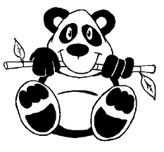 Oso Panda Para Colorear