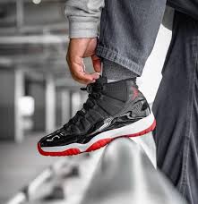 Jordan 11 Retro Playoffs Bred In 2020 Nike Fashion Shoes Air Jordan 11 Bred Jordan Fashions