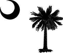 South Carolina State Flag Palmetto And Crescent Moon In Black Clip Art Vector Clip Art Online Royal South Carolina Tattoo Clip Art South Carolina State Flag