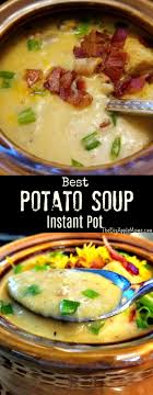 Best Instant Pot Potato Soup Creamy And Loaded Daily Yum Recipe Potato Soup Instant Pot Recipes Soup Recipes