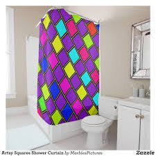 Artsy Squares Shower Curtain Shower Curtain Marble Pictures Curtains