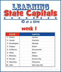 Learning State Capitals Free Printables Free Homeschool Deals C Learning States Homeschool Homeschool Social Studies