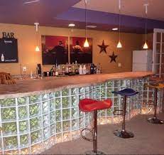 Custom Glass Block Bar Alaric Masonry
