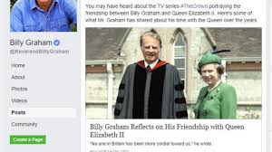 Открыть страницу «billy graham» на facebook. Billy Graham Queen Elizabeth Really Friends