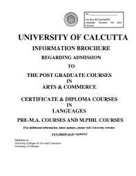 Students can check here full details of courses, fee and minimum eligibility for b.ed is a graduation or pg degree with 50% marks in aggregate. Fillable Online Management Ind M Com University Of Calcutta Fax Email Print Pdffiller