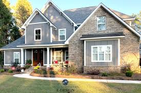 How To Pick The Best Paint Colour For Your Exterior Exposure Gray House Exterior Brown Brick Houses Grey Exterior House Colors