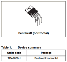 Check spelling or type a new query. Tda2030 Datasheet Pdf Stmicroelectronics