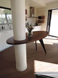 Mobilier Sur Mesure Table Ovale Pivotante Autour D Un Poteau Realisation Artmeta Www A Mobilier Sur Mesure Mobilier De Salon Mobilier De Salon Contemporain