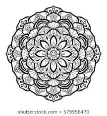 Decorative Mandala Isolated On White Background Indian Ornament Hand Drawn Background Elements For Your Design Tattoo Pattern Mehndi Designs Henna Tattoo