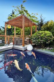 Terrasse Am Koi Teich House Styles Cabin House