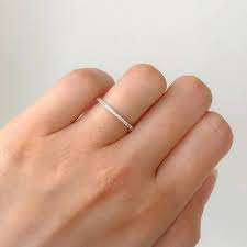 Elegant Diamond Wedding Band Silver Cz Band Ring Half Eternity Etsy Wedding Ring Diamond Band Diamond Wedding Bands Stacked Diamond Bands