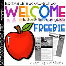 welcome printable letters teaching resources teachers pay teachers