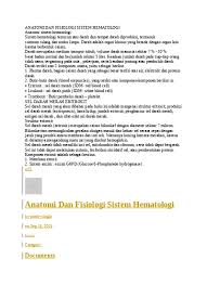 We did not find results for: Anatomi Dan Fisiologi Sistem Hematologi