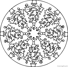 The stories that can be understood only by you. Christmas Trees And A Star Mandala Coloring Page Coloringall