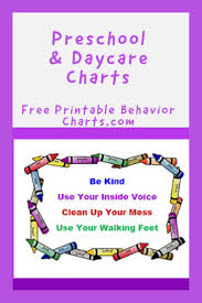 behavior charts and printables for daycare and preschool