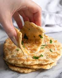 Buttery Soft Keto Skillet Flatbread Food Low Carb Flatbread Keto Diet Menu