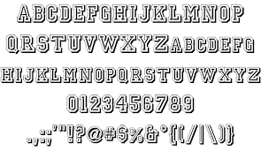 Athletic Fonts For Jerseys Mtcrimson