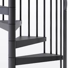 Mylen spiral stairs comply with national building codes r311.5.8.1 spiral stairs. Mylen Stairs Condor Black Interior 60in Diameter Fits Height 127 5in 142 5in 2 42in Tall Platform Rails Spiral Staircase Kit Ep60b14b014 The Home Depot In 2021 Spiral Staircase Kits Staircase Kits Spiral Staircase