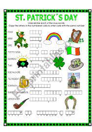 Your kids will love these st. Double Puzzle St Patrick S Day Key Esl Worksheet By Lupiscasu