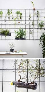 Plastic Soda Bottles Are Attached To Wire Trellises With Wire And Filled With Soil To Grow Plants Plants Creative Gardening Ikea Indoor Garden