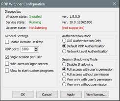 Remote desktop connection (rdc) and unnecessary desktop resize in. Windows 10 Home 1903 Build 18362 1082 Issue 1173 Stascorp Rdpwrap Github