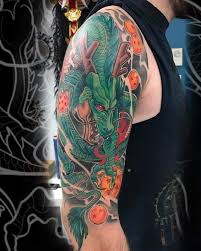 Spectacular tattoo on a gorgeous woman, a late the dragon ball z sleeve looks totally amazing plus you are really pretty so it suits you well! Got My New Shenron Tattoo Dragon Sleeve Tattoos Tattoos Dragon Ball Tattoo