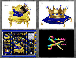 Selecting the baby shower theme should be guided by the following: Royal Prince Baby Shower Decorations Printable Boy Baby Shower Supplies