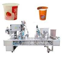 Automatic Yogurt Milk Filling Machine Foil Sealing Machine Cup Sealer Packaging Machinery