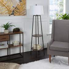 Check spelling or type a new query. Silverwood Furniture Reimagined Tristan 63 In Gray Weathered And Gunmetal Floor Lamp With Shelves Cplf1250ae The Home Depot