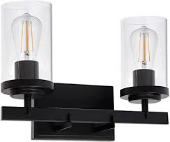 Here are my recommendations for the best black bathroom vanity lights for a range of budgets and styles. Bonlicht Bath Vanity Light Fixture 5 Light Modern Industrial Metal Black Wall Sconce Bathroom Lighting Farmhouse Style Indoor Porch Wall Mounted Lamp With Clear Glass For Kitchen Bar Living Room Lamps