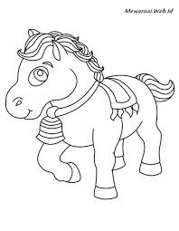 Gambar kuda poni ini sangat lucu dan sederhana. Gambar Mewarnai Kuda Poni Dunia Mewarnai