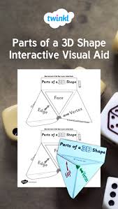 This 3d Shape Visual Aid Is Great For Teaching Your Children About The Parts Of A 3d Shape This Resource Suits All Learn 3d Shape Math Lessons Learning Styles