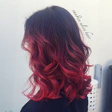This style looks great on women who desire to here is a viable ombre solution that looks great even on women with black hair. Hair Inspo Hair Color Red Ombre Red Ombre Hair Hair Styles