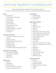 Office Supply Checklist The Order Expert Office Supplies Checklist Work Organization Office Supplies List