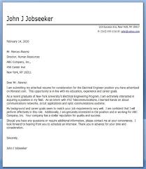 Electrical Engineering Cover Letter Examples Cover Letter For Resume Sample Resume Cover Letter Resume Cover Letter Examples