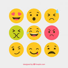 A strong feeling such as love or anger, or strong feelings in general: Free Vector Flat And Round Vector Emotion Icons