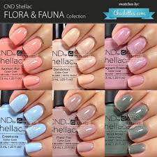 cnd shellac flora fauna collection swatches by