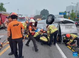 5 killed, 9 wounded in S. Korea's car accident-Xinhua