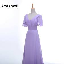 Check spelling or type a new query. Evening Dress Long Women Elegant Lavender Color V Neck Short Sleeve Chiffon Party Dress Mother Of The Bride Dress Fast Shipping Evening Dresses Long Evening Dressmother Of Bride Dress Aliexpress
