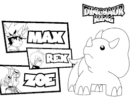 You could also print the picture using the print button above the image. Dinosaur King Coloring Pages Coloring Home