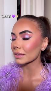 purple is her color @Sienna Leone 💜 #vmas #makeupartist #patmcgrath #mtv  #glam #videomusicawards #makeup #nyc #newyork #mua #fyp #fashionweek  #foryoupage
