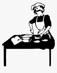 Saved by jennifer del muro. Transparent Baking Clipart Woman Cooking Clipart Black And White Hd Png Download Transparent Png Image Pngitem