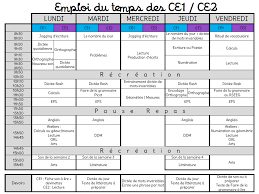 Voici Mon Nouvel Emploi Du Temps Tout Remanie Pour Mon Ce1 Ce2 La Plupart Des Horaires Des Matieres Sont Compatibles Avec Ce Q Ce1 Ce2 Ce1 Emploi Du Temps Ce1