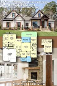 Plan 51755hz 3 Bed Contemporary Craftsman With Bonus Over Garage Craftsman House Plans House Plans Farmhouse New House Plans