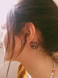 Lotus Flower Submit Your Tattoo Here Tattoos Org Behind Ear Tattoo Behind The Ear Tattoo Behind Ear Tattoos