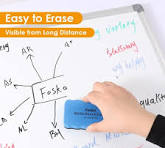 Foska Black Whiteboard Erasable Markers for Kids Adults ...