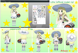 Lillie Official Model Papercraft Free Download By Antyyy Deviantart Com On Deviantart Paper Crafts Papercraft Pokemon Art Haus