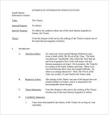 Speech Outline Format Check More At Https Nationalgriefawarenessday Com 14501 Speech Outline Format Speech Outline Essay Outline Sample Informative Essay