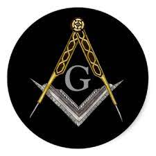 Square And Compass With All Seeing Eye Classic Round Sticker Zazzle Com Masonic Symbols Compass Art Masonic Tattoos