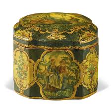 An Italian Arte Povera Gilt And Green Lacquer Box Venetian 1760 Lot Auction Venetian Decorative Boxes